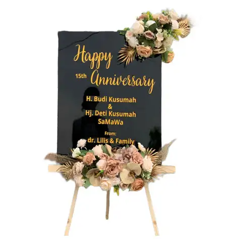 Papan Bunga Akrilik Krobokan