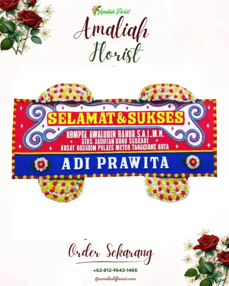 Papan Bunga Ucapan Selamat Krobokan